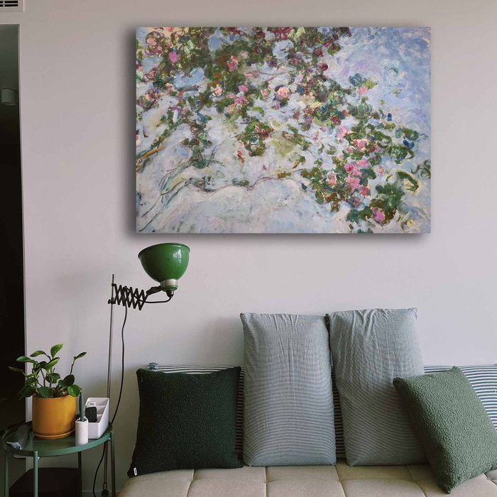 Wallity Pintura Decorativa en Lienzo Claude Monet La Plus Belle Rose du Monde 70x100 cm Wallity Pintura Decorativa en Lienzo Claude Monet La Plus Belle Rose du Monde 70x100 cm